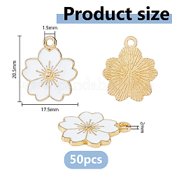 Colgantes de esmalte de aleación 50pcs&nbsp;ENAM-DC0002-33