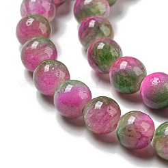 Chapelets de perles en jade blanc naturel teinté&nbsp;G-F764-01C