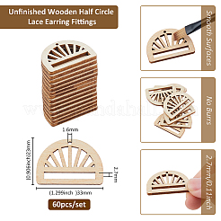 60шт деревянные подвески&nbsp;WOOD-FH0002-30B
