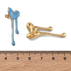 Pendientes de botón de esmalte de acero inoxidable 304 para mujer&nbsp;SA-CBA46AF-22G
