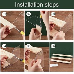 3-ярусные акриловые стойки для фигурок&nbsp;ODIS-WH0027-059D