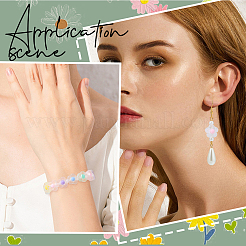 300 шт. Прозрачные акриловые бусины TACR-PA0001-13