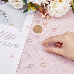 16 шт. 4-х цветная латунная фурнитура для сережек-клипс в виде вихря&nbsp;FIND-FH0007-97