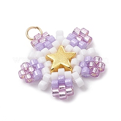 Подвески-звезды из стеклянных бусин&nbsp;PALLOY-MZ00641-04