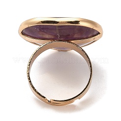 Природные палец кольца аметист RJEW-G332-01D-G