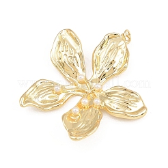 Подвески из латуни с имитацией жемчуга АБС KK-B157-04G