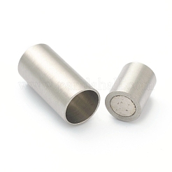 変色しにくい304ステンレススチール製のマグネット留め具と接着端  コラム  ステンレス鋼色  穴：6mm  16mm&nbsp;STAS-B017-01D-P