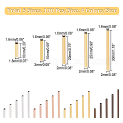 500 шт. 20 латунных трубчатых бусин KK-CA0003-52
