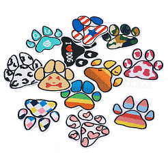 12 Stück 12 Farben Teufelskralle Stickgarn Stoff zum Aufnähen/Aufnähen von Patches&nbsp;PATC-TA0001-39