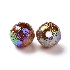 Placcatura uv perline acriliche iridescenti arcobaleno&nbsp;PACR-H003-17