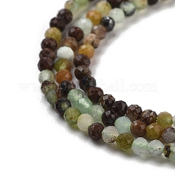 Натуральные хризопразные бисерные пряди G-G140-A14-07