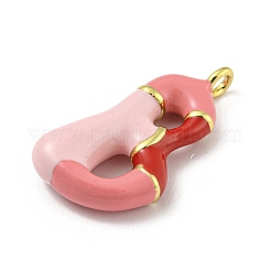 Латунь эмаль подвески&nbsp;KK-E093-03G-B