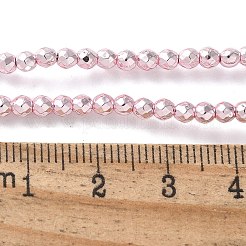 Запекание ниток окрашенных синтетических немагнитных гематитовых бусин G-H020-K01-09