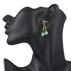 Кошачий глаз свисает с серьгами EJEW-JE06495-03