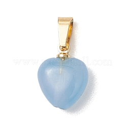 Натуральные подвески в форме сердца из говлита и черного оникса (окрашенные и подвергнутые термической обработке)&nbsp;PALLOY-JF05059