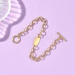 Латунные кабельные цепи браслеты BJEW-JB12781