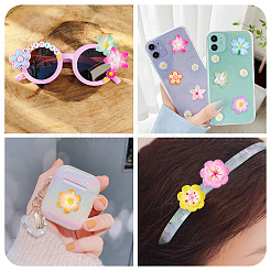 70 шт. 7 стиля кабошонов из непрозрачной эмалевой смолы&nbsp;CRES-TA0001-51