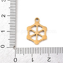 Рождественские эмалевые подвески из нержавеющей стали 304 STAS-B116-03F-G