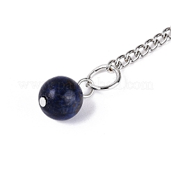 Pendelanhänger aus natürlichem Sodalith&nbsp;AJEW-N005-01F
