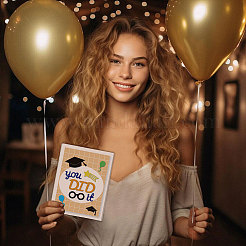 Выпускной тема трафареты для резки углеродистой стали DIY-WH0309-1762