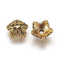 Крышки для бусин тибетского стиля&nbsp;LS-TIBEB-A24621-AG-LF