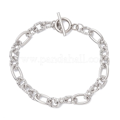 Браслеты-цепочки Фигаро из нержавеющей стали 304 для женщин и мужчин&nbsp;BJEW-JB12900