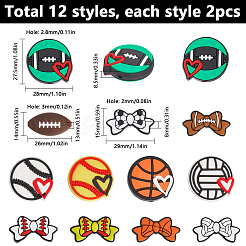 Наборы для самостоятельного изготовления спортивных мячей из силикона и пластика ПВХ DIY-SC0028-22