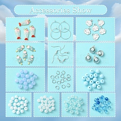 Наборы для изготовления сережек из акриловых бусин своими руками DIY-FS0006-67B