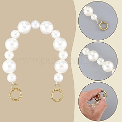 Круглые ручки для сумок из АБС-пластика с имитацией жемчуга&nbsp;FIND-WH20041-002