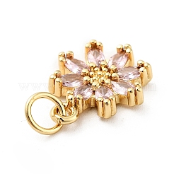 Micro Pave Bijoux de zircone cubique en laiton de placage en râtelier&nbsp;X-ZIRC-F129-34B-G