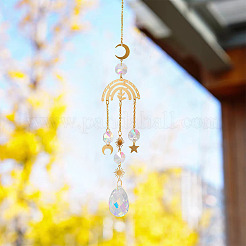 1 Stück facettierte Glas-Sonnenfänger-Anhänger-Dekorationen&nbsp;AJEW-TA0003-19