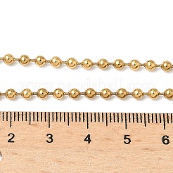 Ожерелья из шариковой цепочки из нержавеющей стали 304 толщиной 3 мм NJEW-D322-02G