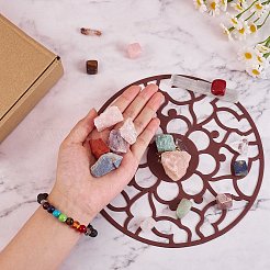 DIY набор для изготовления браслета из драгоценных камней чакры DIY-SZ0008-03