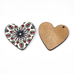 Печатные подвески из липы WOOD-S045-011B