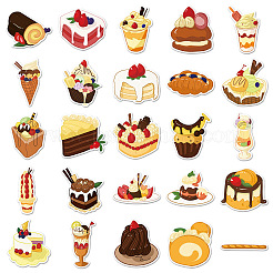 50 шт. десертные самоклеящиеся наклейки из ПВХ PW-WG54368-01