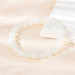 Bracelets élastiques en perles opalite&nbsp;X-BJEW-F203-01