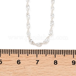 Сингапурские цепочки толщиной 2 мм для мужчин и женщин&nbsp;NJEW-L012-02S