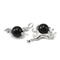 Natürlichen Obsidian Anhänger&nbsp;G-D102-01P-08