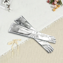 Длинные перчатки из искусственной кожи&nbsp;AJEW-WH20018-115B