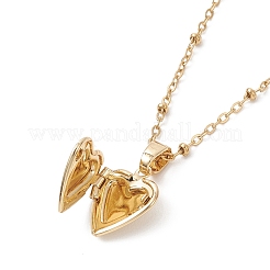 Подвеска в виде сердца из латуни с фотографией&nbsp;NJEW-JN05734