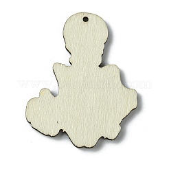 Хэллоуин односторонние деревянные большие подвески с принтом WOOD-H103-07