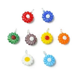 8шт 8 цвета стеклянные подвески&nbsp;GLAA-CJ0002-81