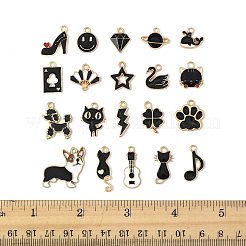 40шт 20 стиля сплава эмалевые подвески&nbsp;ENAM-FS0003-38B
