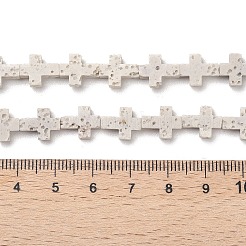 Fili di perle di roccia lavica sintetica&nbsp;G-B087-01A-10