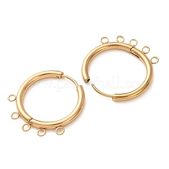 Boucles d'oreilles créoles en acier inoxydable 304&nbsp;STAS-D183-02D-G