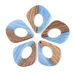 Pendentifs en bois de résine et de noyer&nbsp;RESI-S389-016A