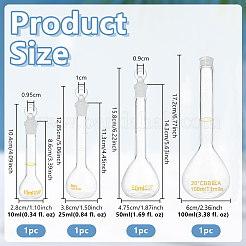 4 Größe Glasflasche&nbsp;AJEW-OC0002-04