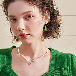 6 шт. 6 цвета латунные подвески с микропаве и кубическим цирконием KK-TA0002-10G