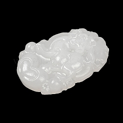 Резные подвески из натурального белого нефрита&nbsp;G-S384-01K