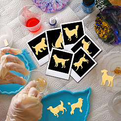 Никелевые декоративные наклейки DIY-WH0450-156